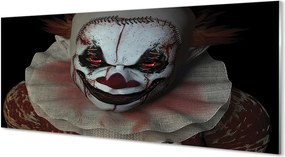 Szklany Panel Straszny Klaun z Koszmaru