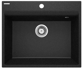 Deante ZRC_210A - Zlewozmywak kuchenny CORIO 50x60 cm granit/grafit