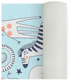 Niebieski dywan dziecięcy 80x140 cm Happy Zoo – Oyo Concept