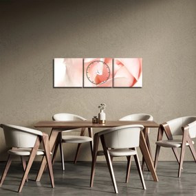 Obraz - Róża (z zegarem) (90x30 cm)