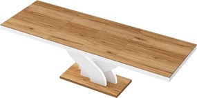 Rozkładany stół z dębowym dekorem na blacie Bella Hubertus