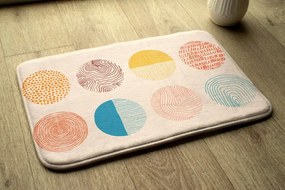 Dywanik łazienkowy Dywanik łazienkowy Kółka Linie