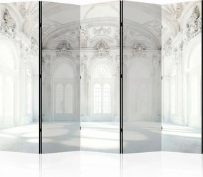 Parawan pokojowy 5-częściowy 225x172 Jednostronny dekoracyjny klasyczny glamour Biały Białe Komnaty Pałacu