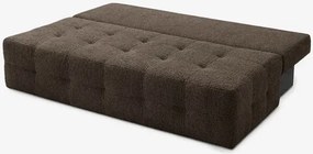 Sofa z Funkcją Spania MORANA Mocca Boucle Nowoczesna