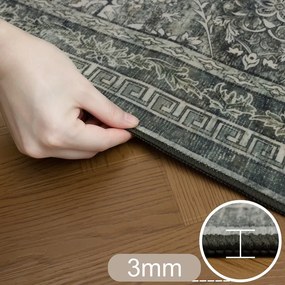 Dywan vintage INKA Oriental z Efektem Postarzenia Zielony 240 cm x 340 cm