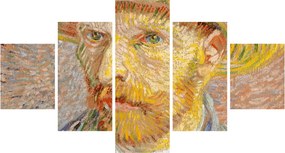 Obraz - Vincent van Gogh, Self-Portrait with a Straw Hat (The Potato Peeler), reprodukcje (125x70 cm)