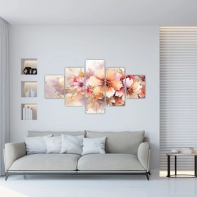 Obraz - Kwiaty (125x70 cm)