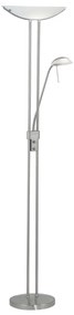 EGLO 85971 - Ściemnialna lampa stojąca BAYA 1xR7s/230W+1xG9/33W matowy chrom