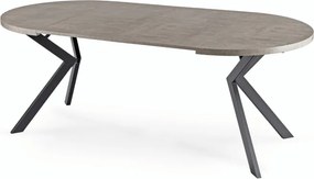 Stół Okrągły Rozkładany LUKAS 100-250 cm Beton Nowoczesny Loft