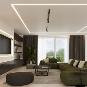 Plafon RING 3P zielony oliwkowy SOLLUX  LIGHTING