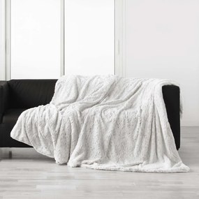 Szarobeżowy koc ze sztucznego futra 180x220 cm Alaska – douceur d'intérieur