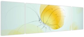 Obraz - Żółty motyl (170x50 cm)