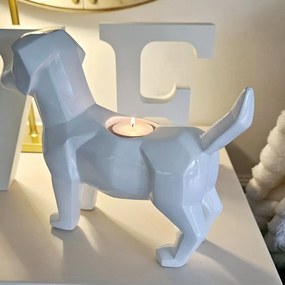 Geometryczna rzeźba psa