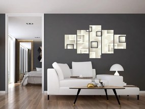 Geometryczny abstrakcyjny obraz (125x70 cm)