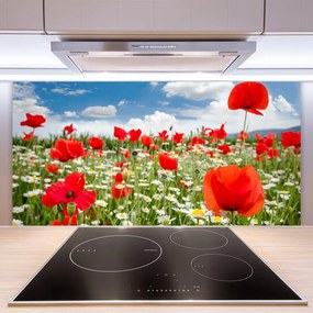 Panel Szklany Kwiatowa Polana Marzeń