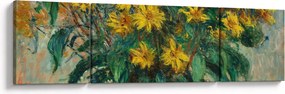 Obraz - Claude Monet, Jerusalem Artichoke Flowers, reprodukcje (170x50 cm)