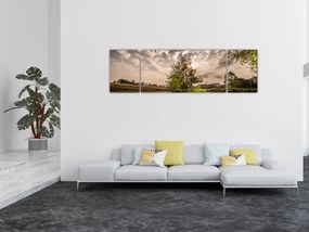 Obraz natury z promieniami (170x50 cm)