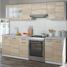 Moduł kuchenny sonoma/biały 240x60x81.6 raul