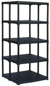 Regał plastikowy TEMPO, 1760x900x775 mm, 5 półek