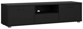 Czarna szafka pod TV 147x38 cm Media – Tvilum