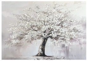 Obraz z ręcznie malowanymi elementami 70x100 cm White Tree – Styler