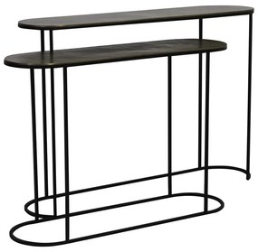 Metalowe konsole w kolorze brązu zestaw 2 szt. 28x118 cm Bocov – Light &amp; Living