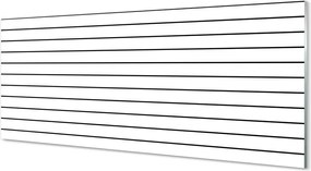 Szkło do Kuchni na Ścianę Minimalistyczne Czarne Kreski