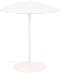 Biała lampa stołowa LED z metalowym kloszem (wysokość 41 cm) Lund – Candellux Lighting