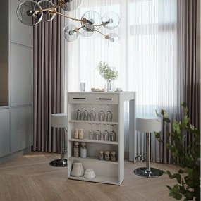 Zestaw stolików barowych biały 67x100x106 repose