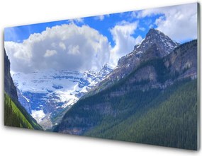 Dekor Szklany do Kuchni Monumentalne Pasmo Górskie