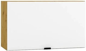 Wisząca szafka okapowa 60 cm biały + dąb artisan - Elandro 22X