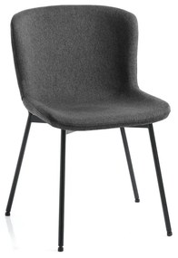 Ciemnoszare krzesła zestaw 2 szt. Snug – Tomasucci