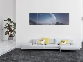 Obraz - Niebo nad skałami (170x50 cm)