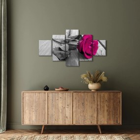 Obraz - Różowa róża (125x70 cm)