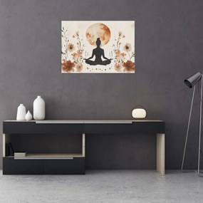 Obraz - Pomarańczowa joga (70x50 cm)