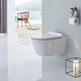 Miska WC wisząca bezkołnierzowa 1088R