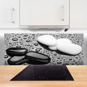 Panel Kuchenny Deszcz Na Gładkich Kamieniach