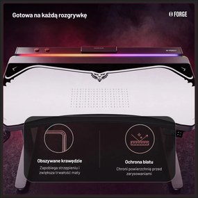 Podkładka ochronna na biurko Diablo X-Forge 120 cm, Nightwolf Moon