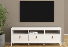 Szafka pod telewizor z szufladami Madrid biały mat