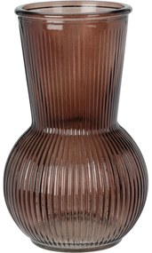 Wazon szklany ryftowany, 20 cm