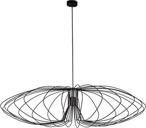 Czarna loftowa lampa wisząca druciana - 7X S056 R3-T66