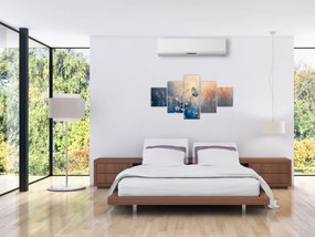 Obraz - Łąka z motylem (125x70 cm)