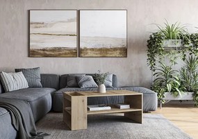 Prostokątna ława dąb artisan N4-H39