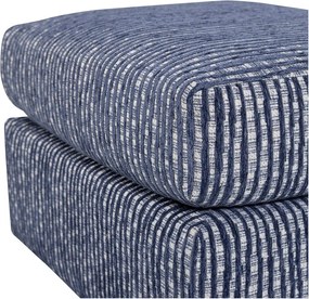 Szaroniebieski tapicerowany podnóżek Lou – WOOOD