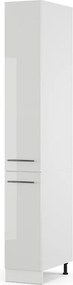 Szafka aptekarska biały wysoki połysk 30x58x206.8 fame-line