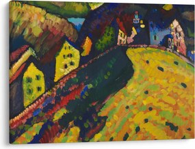 Obraz - Vasily Kandinsky, Houses at Murnau, reprodukcje (70x50 cm)