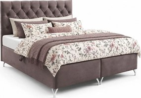 Brązowe łóżko kontynentalne 5 rozmiarów A5-H12