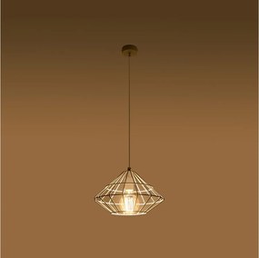 Lampy wiszące industrialny Neoteru, stal - 1 źródło światła 3000K - L.32 x H.120 cm - biały