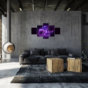 Abstrakcyjny obraz bąbelków (125x70 cm)