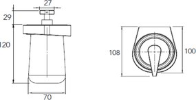 Ceramiczny dozownik mydła SDESS